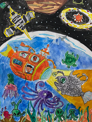 Art submission for the Europa Clipper Art Challenge.